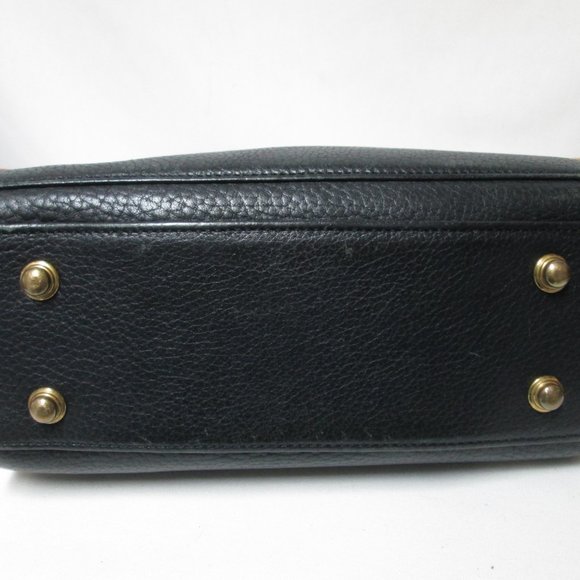 Dooney & Bourke Vintage All Weather Leather adjustable shoulder bag purse black - Picture 10 of 14